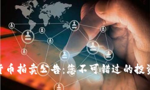 加密货币拍卖公告：您不可错过的投资机会